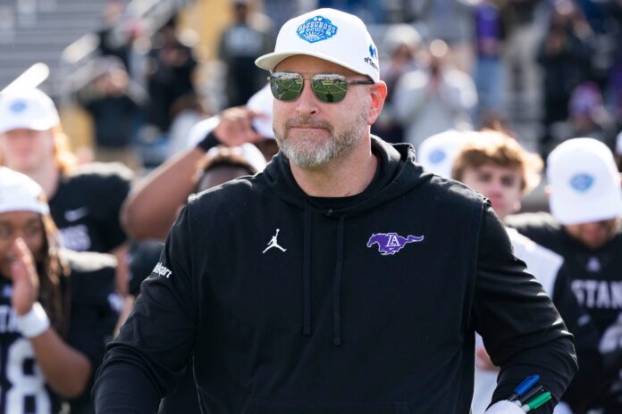 Head coach Trent Dilfer after winning the 2022 Division II Class AA State Football Championship with Lipscomb Academy.