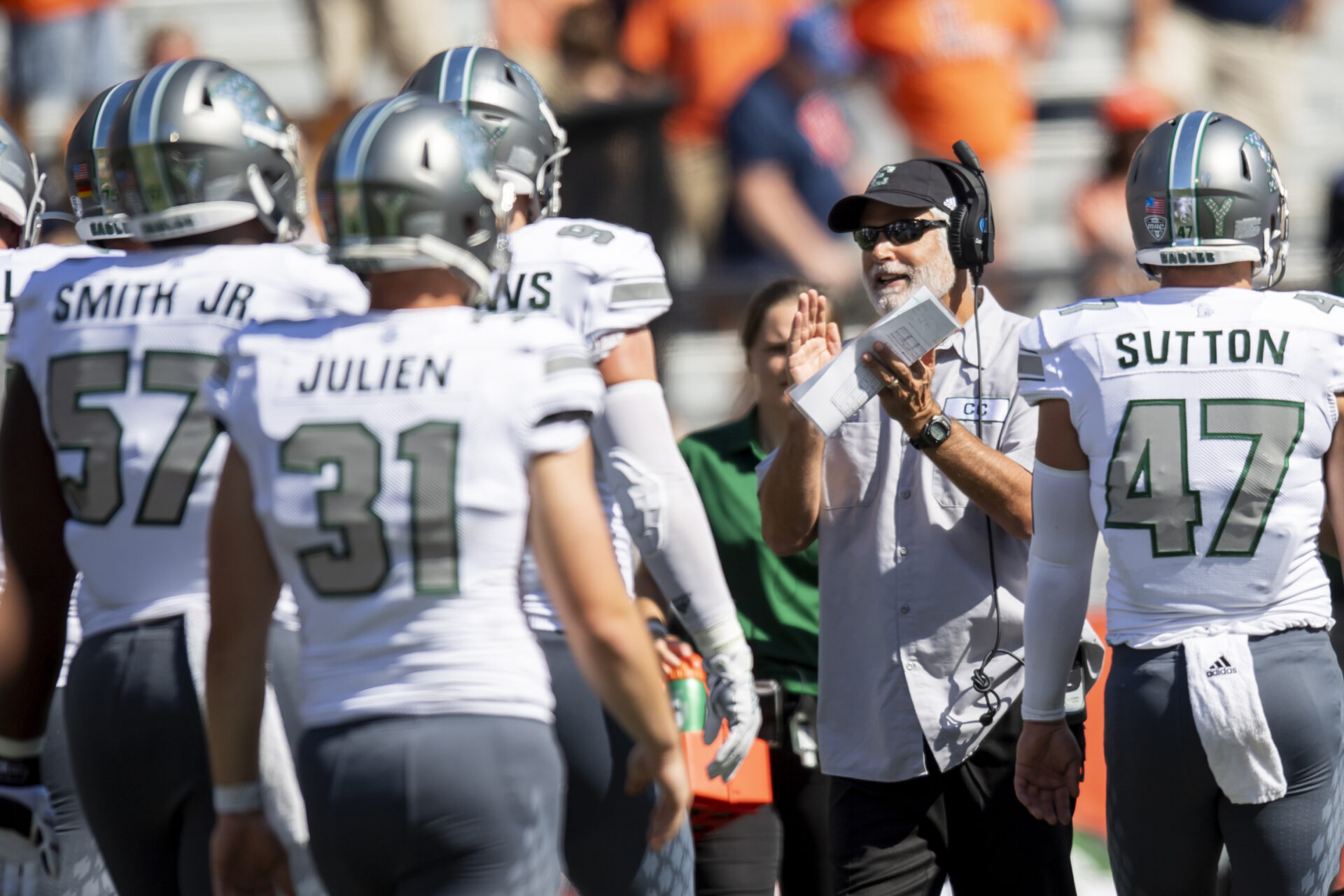 Chris Creighton leads the Eastern Michigan coaching staff in 2023