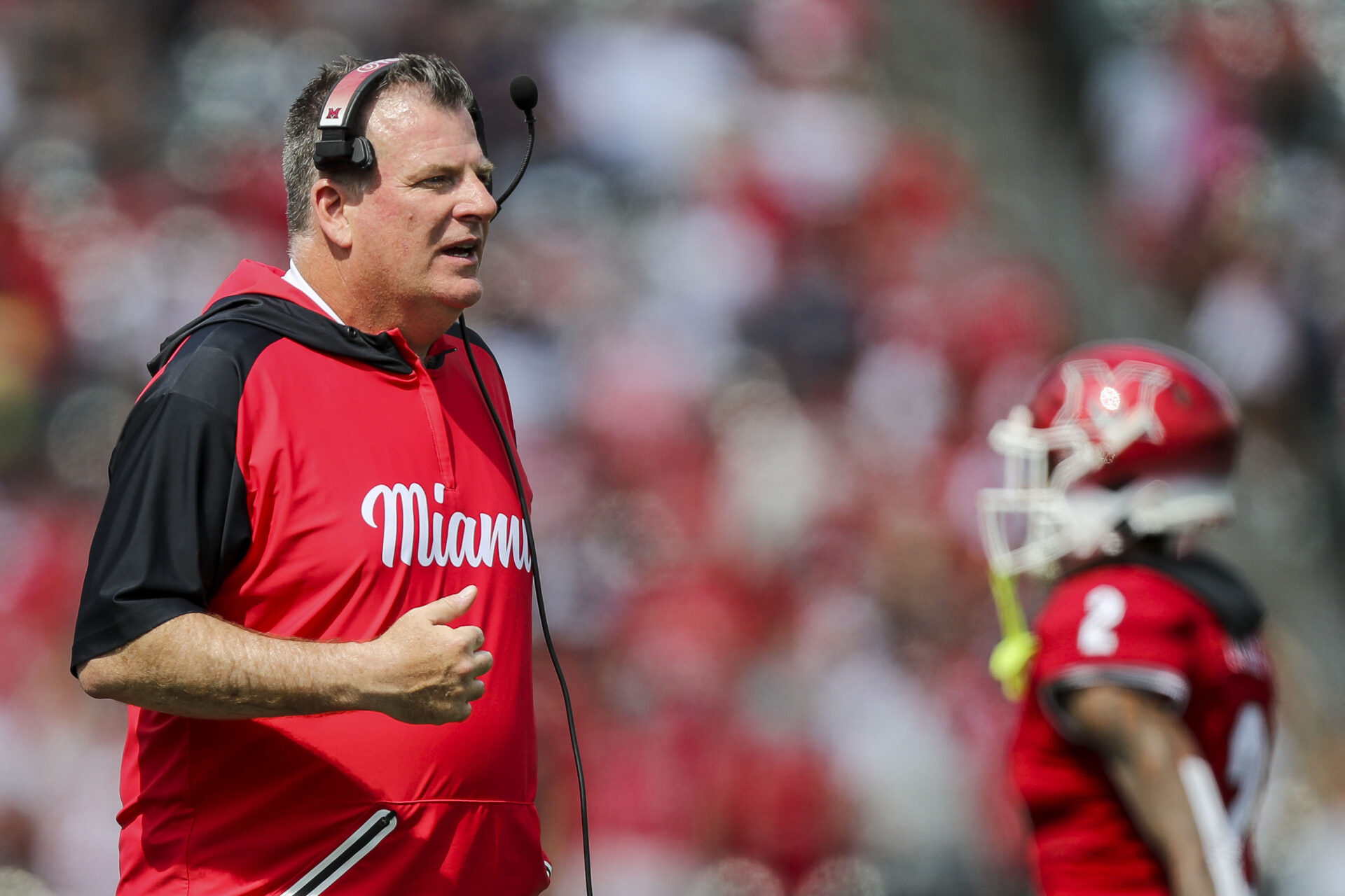 Miami RedHawks head coach Chuck Martin