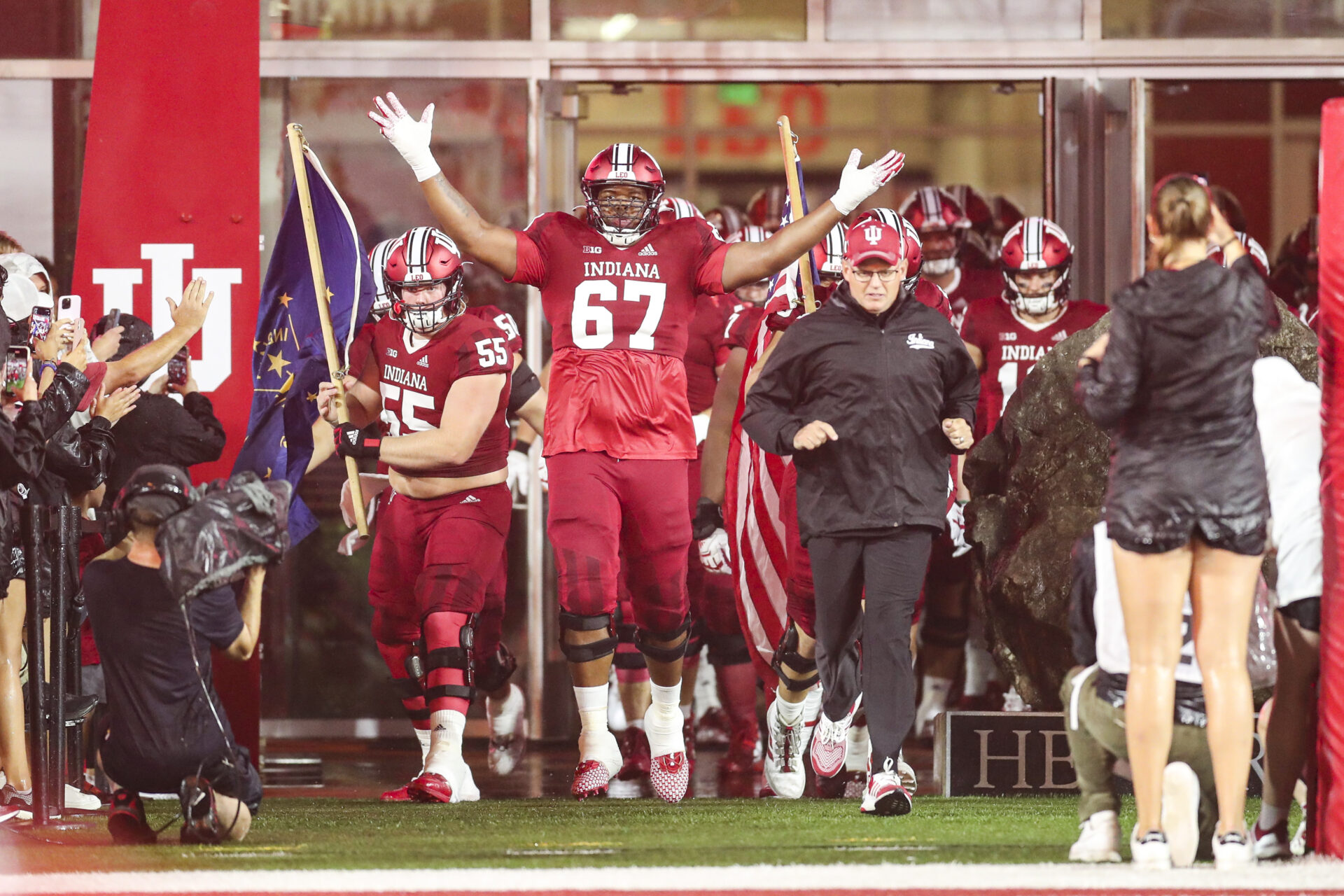 Indiana offensive tackle Kahlil Benson