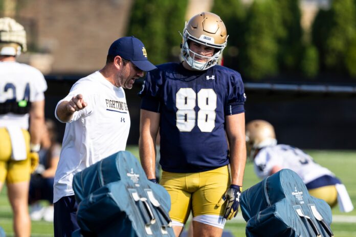 Mitchell Evans is ready to emerge nationally for Notre Dame