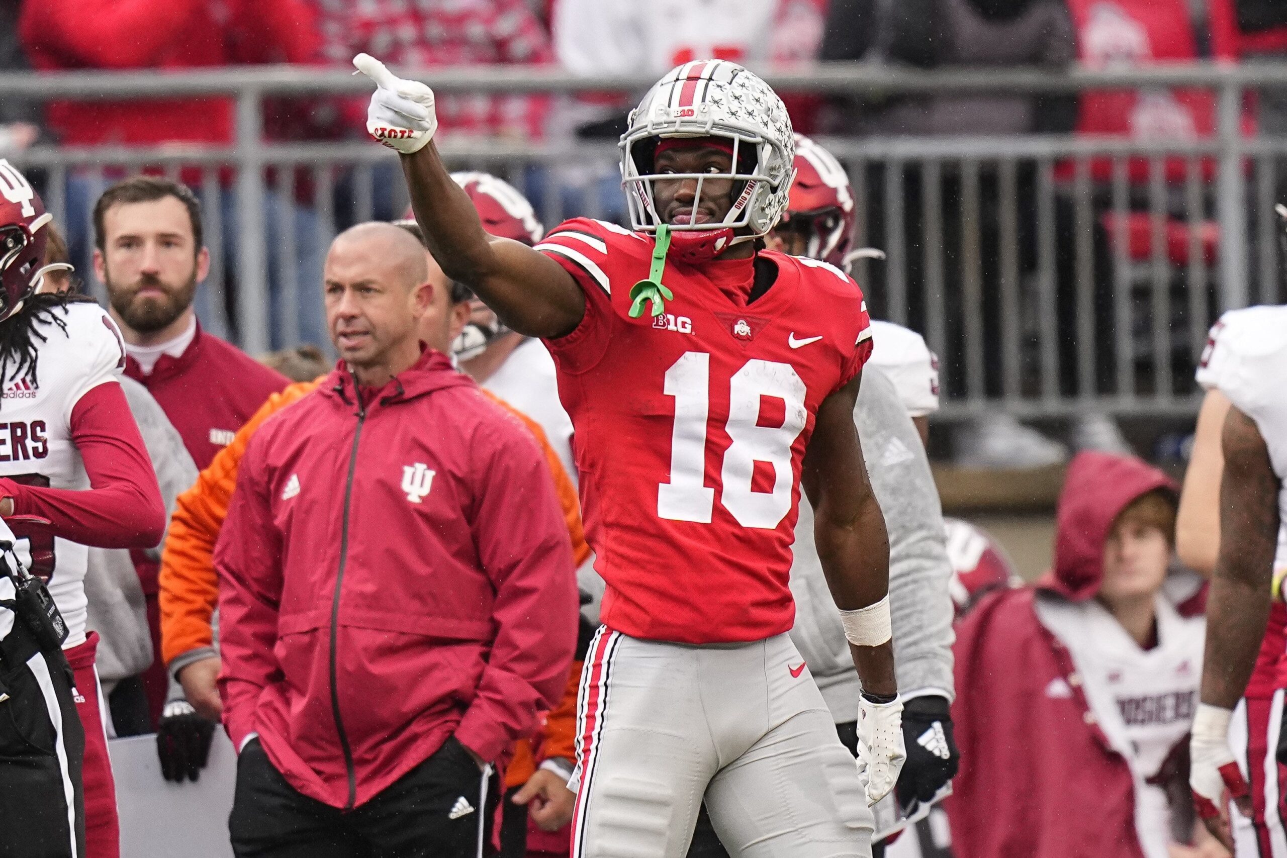 Which former Ohio State wide receiver has the highest ceiling, and