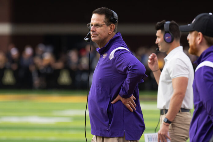 Curt Cignetti leads the James Madison Dukes coaching staff in 2023