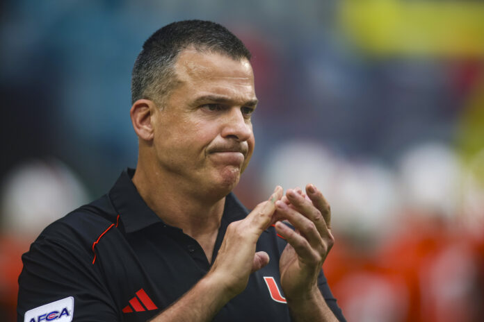 Mario Cristobal leads the Miami Hurricanes coaching staff in 2023