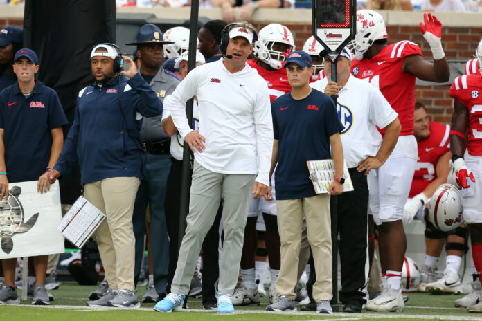 The Ole Miss Rebels are led by Lane Kiffin on their coaching staff