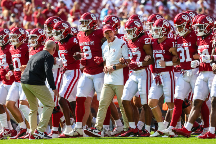 The Oklahoma Sooners coaching staff, led by Brent Venables