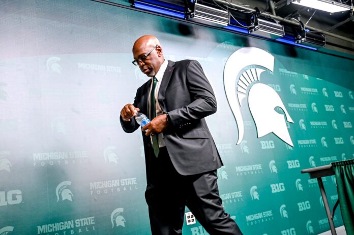 Mel Tucker has been given notice of his contract termination at Michigan State