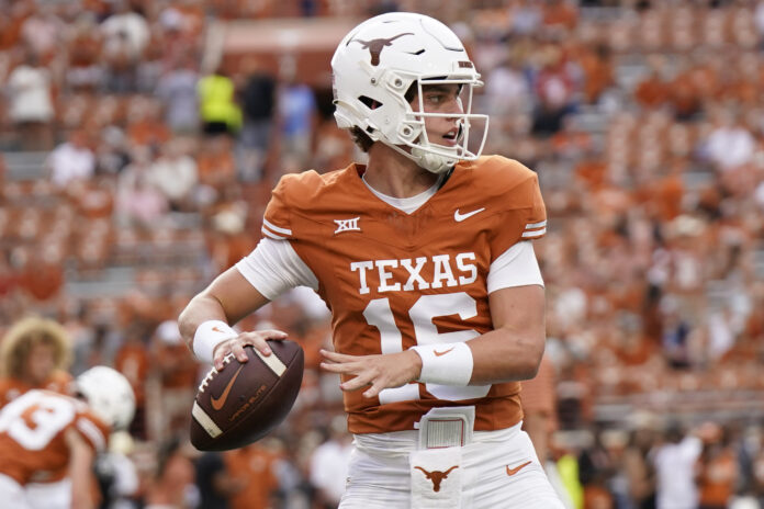 Is Arch Manning playing this week for Texas? Has the plan been to redshirt him all along? How much time could he see against BYU in Week 9?