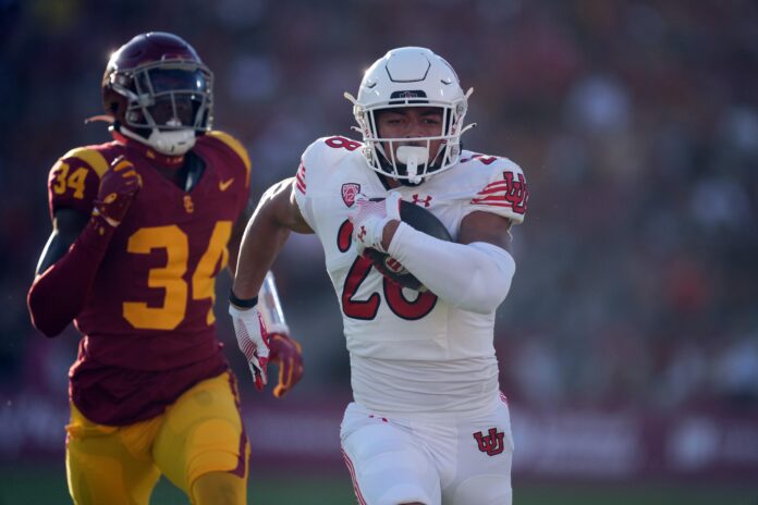 College Football's fastest players for Week 8 include a pick-six from USC S Calen Bullock and a TD reception from two-way Utah RB/S Sione Vaki.