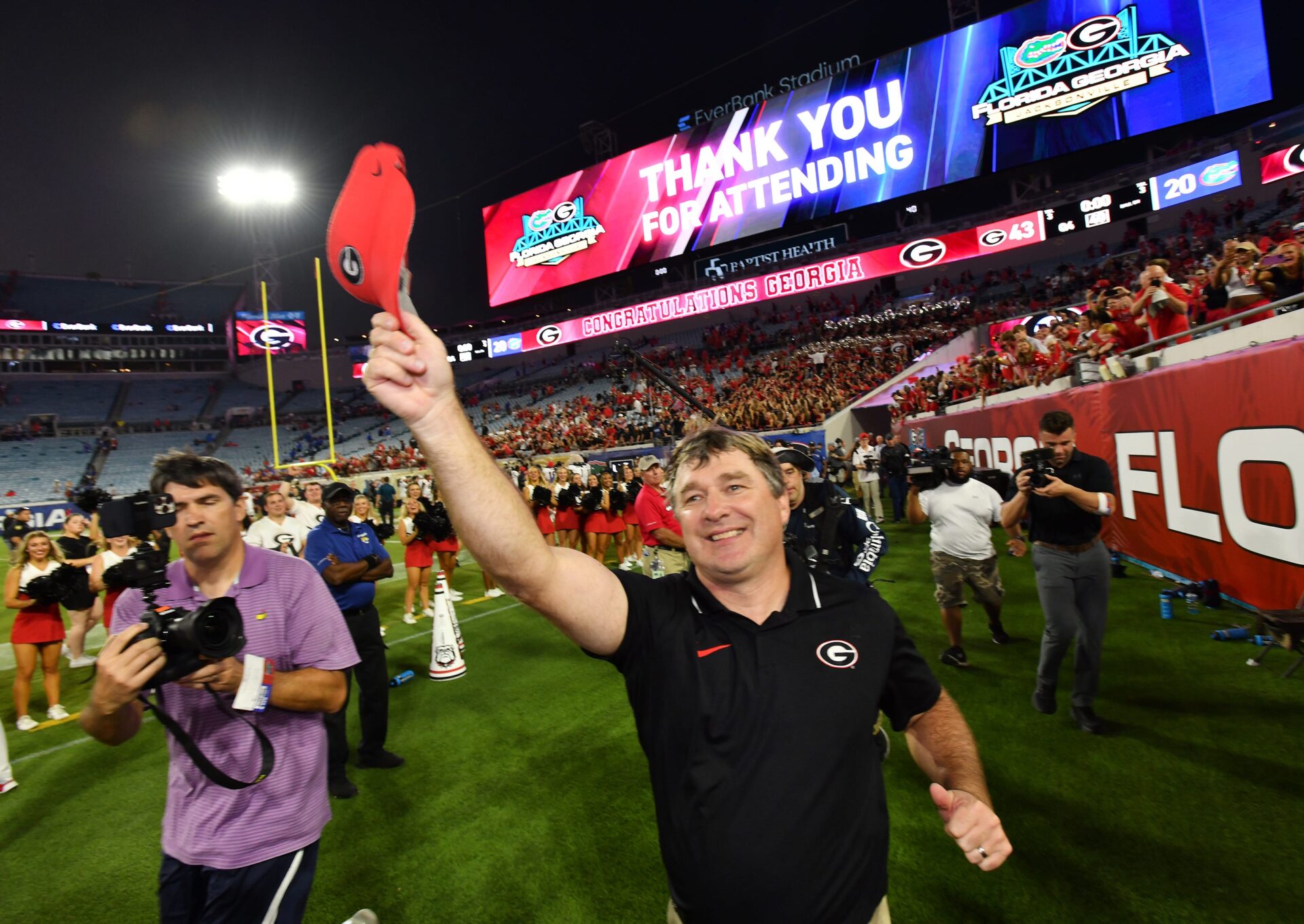 Who has the record for most consecutive weeks at No. 1 on the AP Top 25 poll? Is Georgia within striking distance of the top?