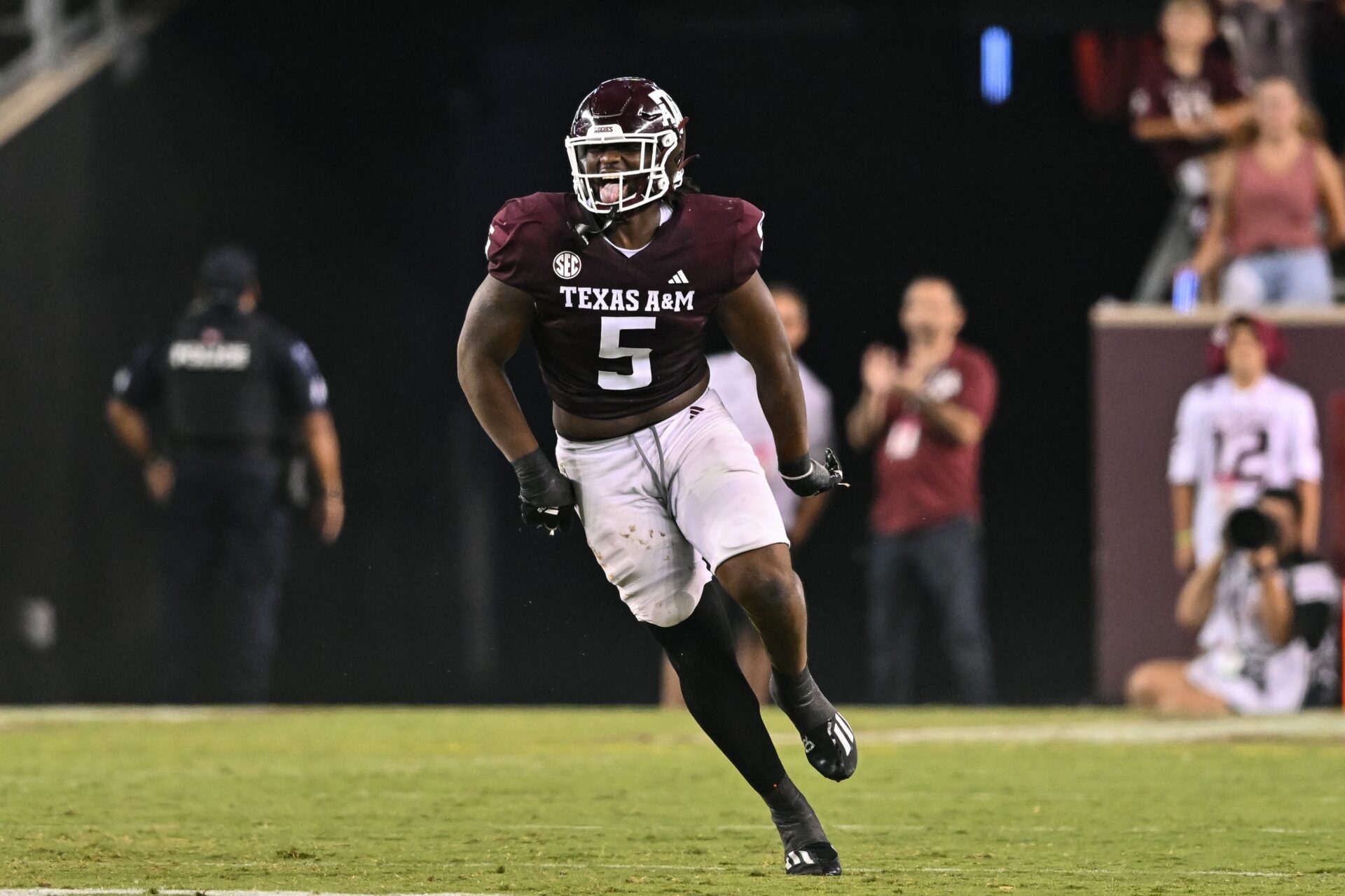 Watch as Shemar Turner is ejected from the Texas A&M-Ole Miss game following a low blow and right hook to Rebels RT Micah Pettus.