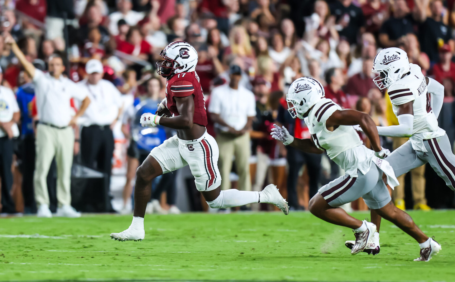 College Football's Fastest Players of Week 4 are headlined by South Carolina WR Xavier Legette, who blew by defenders with ease on Saturday.