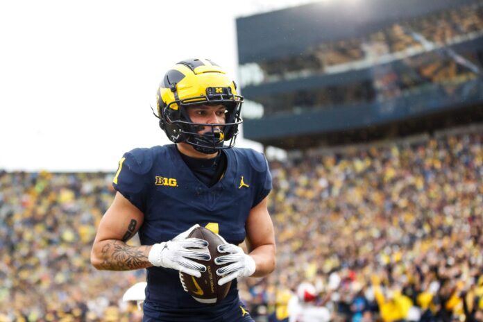 Michigan Wolverines WR Roman Wilson exited Week 12's matchup with Maryland with an injury. Will he play against Ohio State? We have the latest updates here.