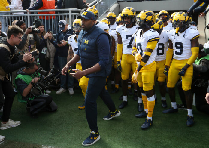 Sherrone Moore stepped in for the suspended Jim Harbaugh on Saturday. In the coach's absence, Moore gave us one of the greatest post-game interviews ever.