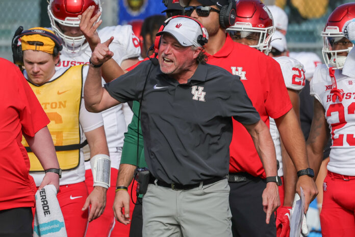 Dana Holgorsen is out at Houston as the Cougars have officially fired their head coach after a 31-28 career record over the past five seasons.
