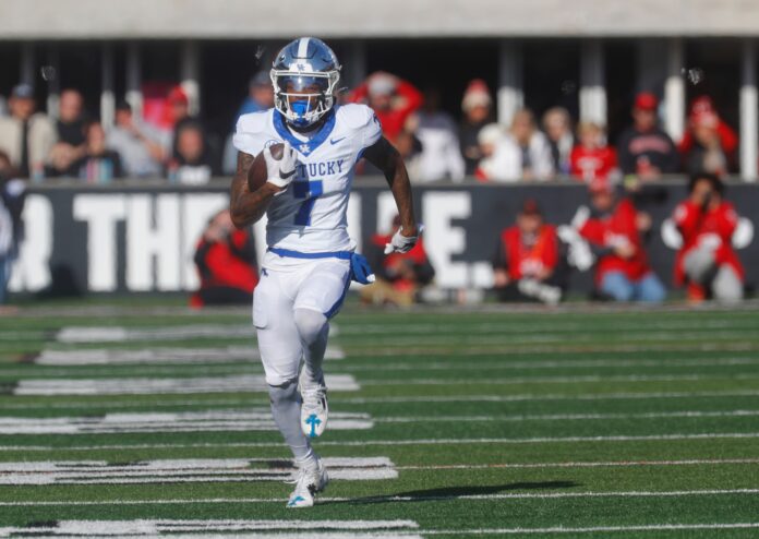 College football's fastest players of Week 13 include the second-fastest mark we've seen all season long, this time by Kentucky WR Barion Brown.