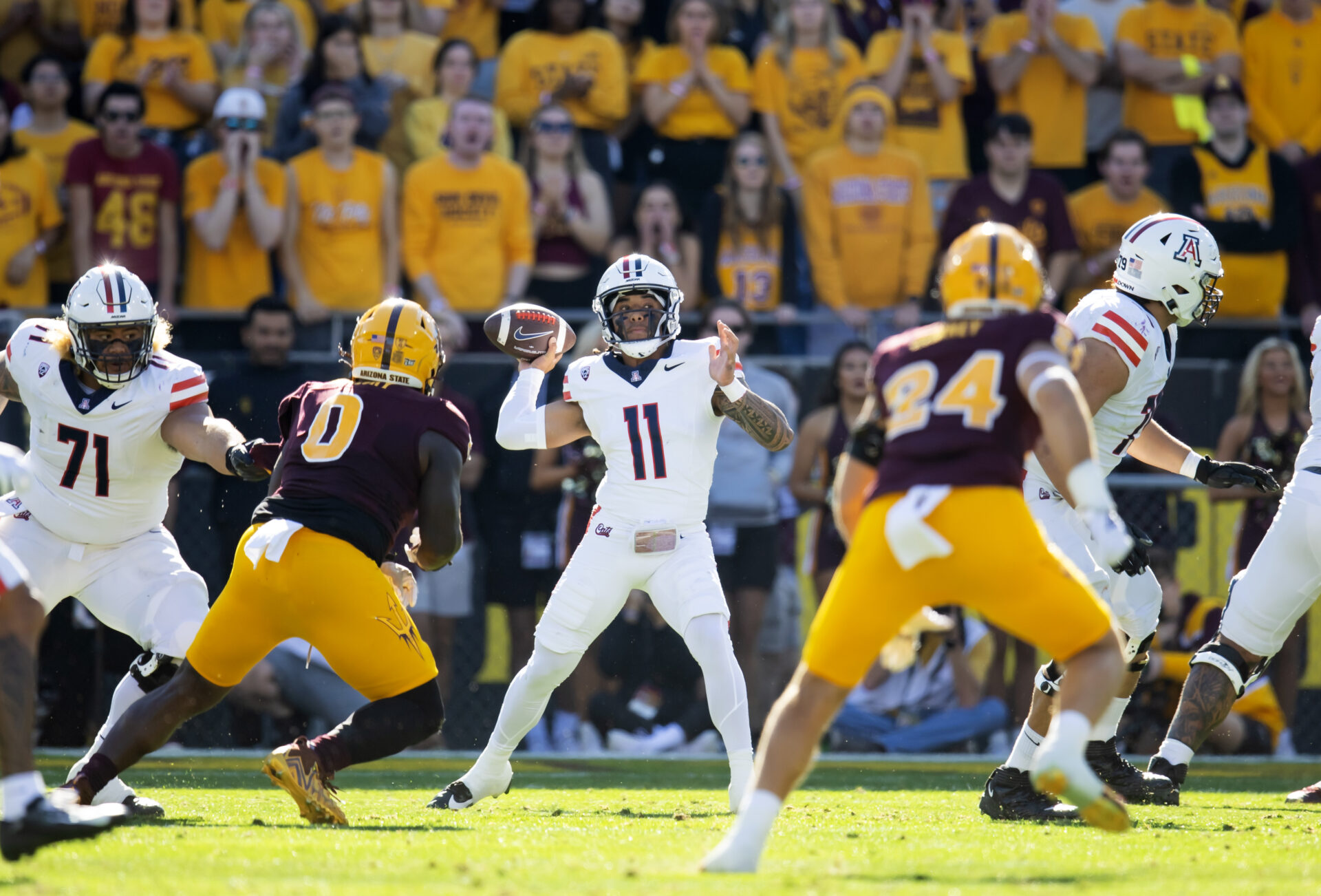 Arizona Wildcats quarterback Noah Fifita established himself as one of college football's top players with a record-setting performance in Week 13.