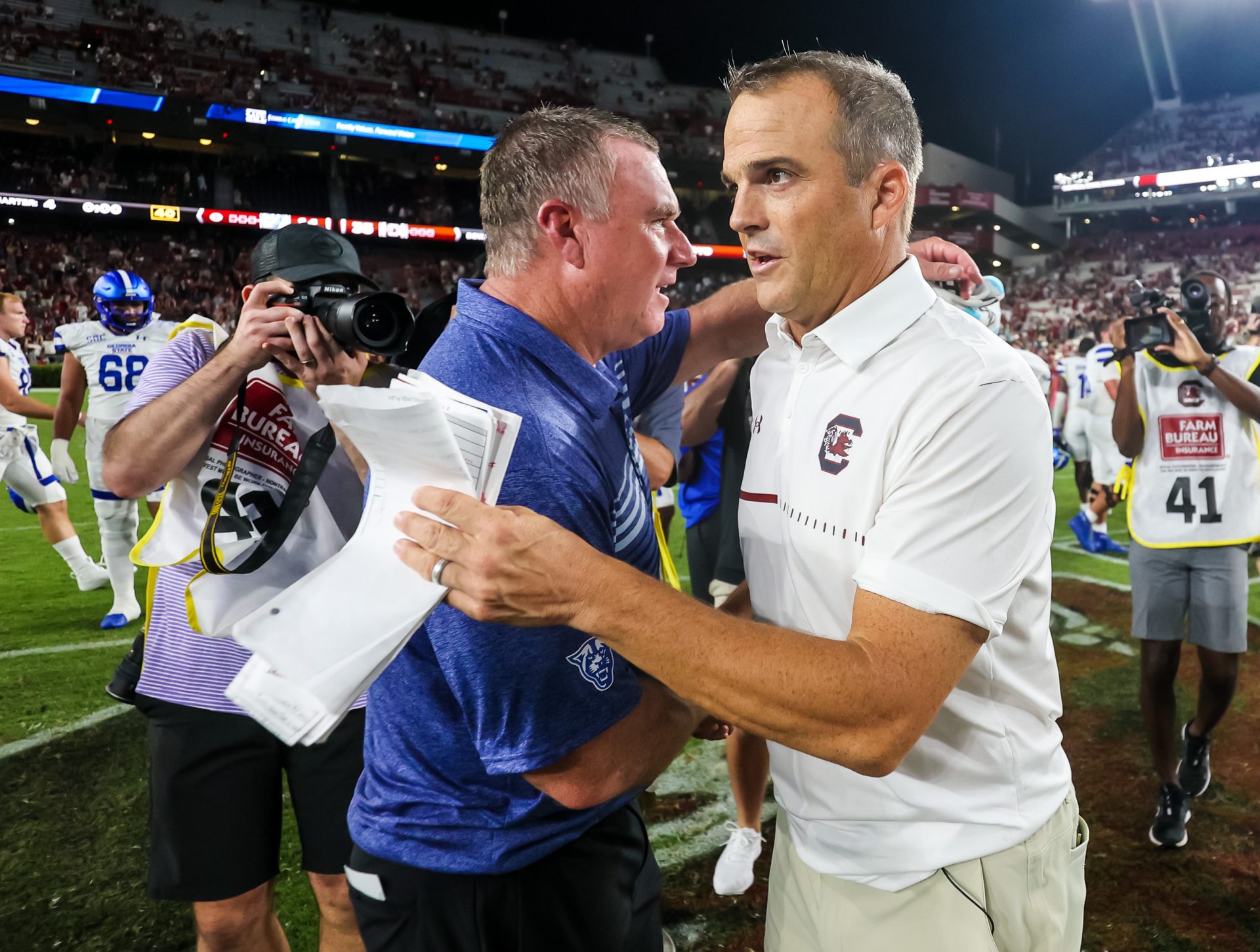 The college football coaching carousel keeps spinning as Shawn Elliott has joined the South Carolina staff.