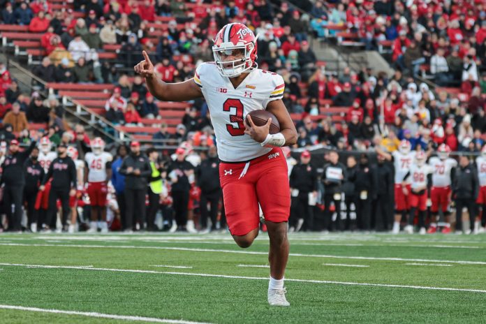 The college football world was left asking what happened to Maryland starting QB Taulia Tagovailoa as he was absent from the team's Music City Bowl appearance.