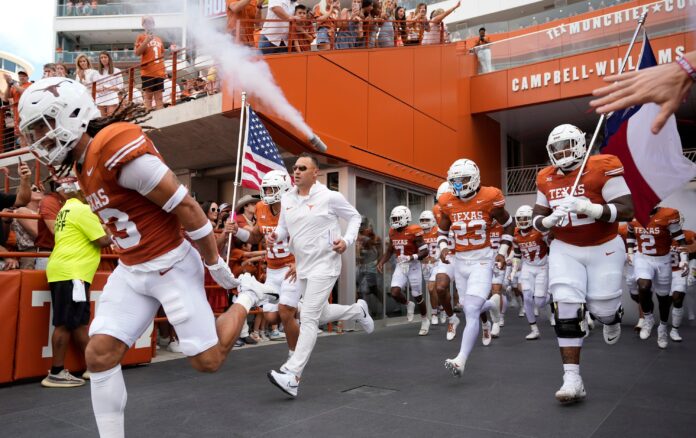 The Texas Longhorns are looking to win the the 2023-2024 College Football Playoff. Learn more about Texas' CFP history here.