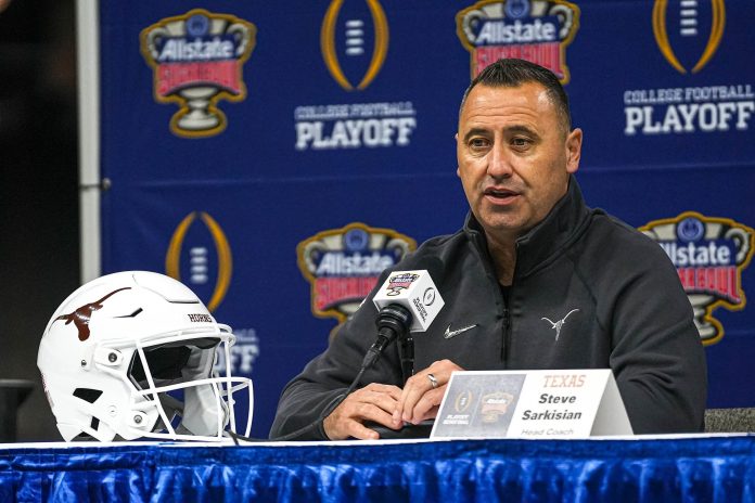 Steve Sarkisian has voiced his opinion on the packed college football schedule in December. Find out what the Texas HC told the press.