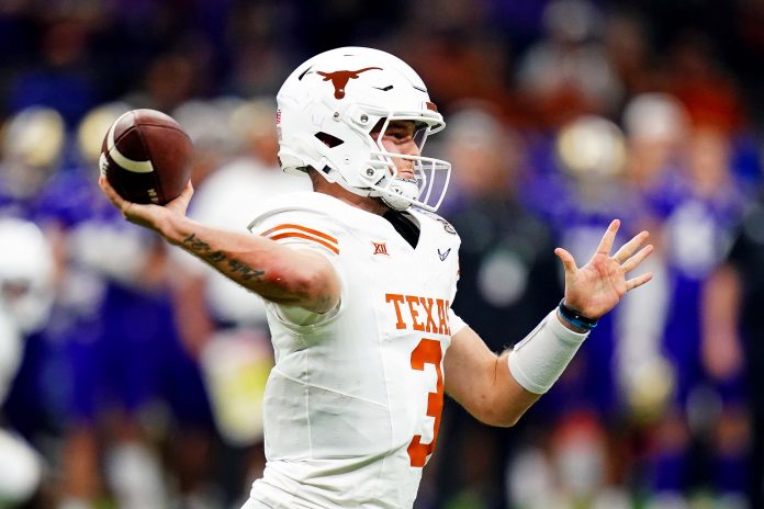 Quinn Ewers has made the long-standing rumors of his return to Austin official, stating he'll play for Texas in 2024. The focus now shifts to Arch Manning.