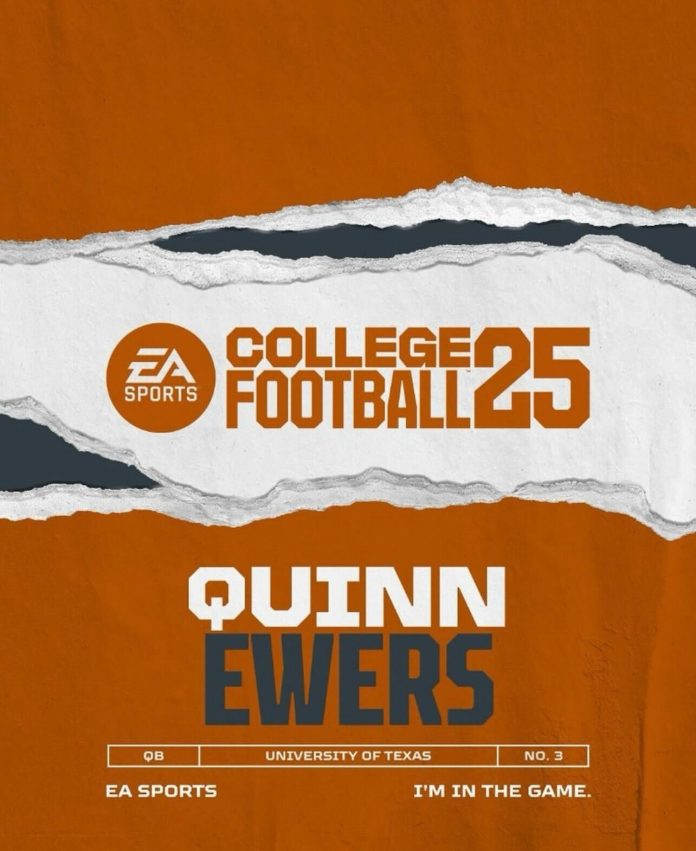 Quinn Ewers is in the game! And his place in college football folklore continues to rise as he's the first, top QB to join EA Sports College Football 25.