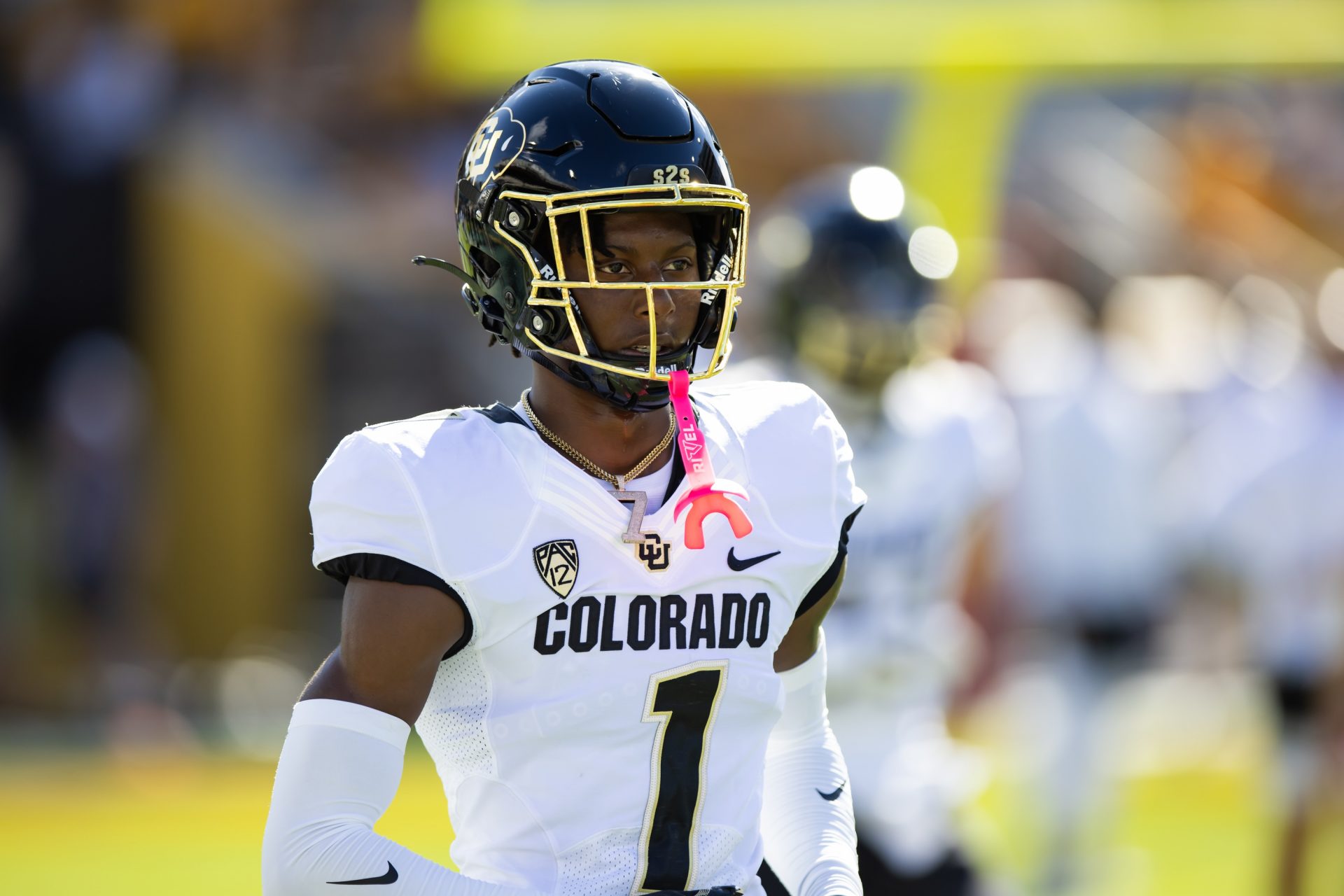 Colorado Buffaloes cornerback Cormani McClain (1) against the Arizona State Sun Devils at Mountain America Stadium.