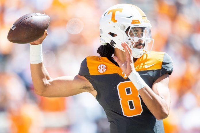 Nico Iamaleava Drawing Rave Reviews From Tennessee Head Coach Josh Heupel at SEC Media Days