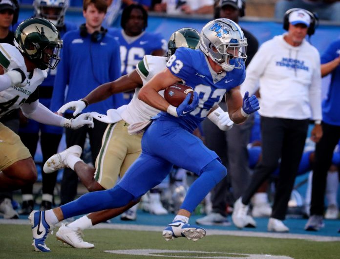 MTSU TE/WR Holden Willis (83) sits atop the CUSA TE rankings heading into the 2024 season.