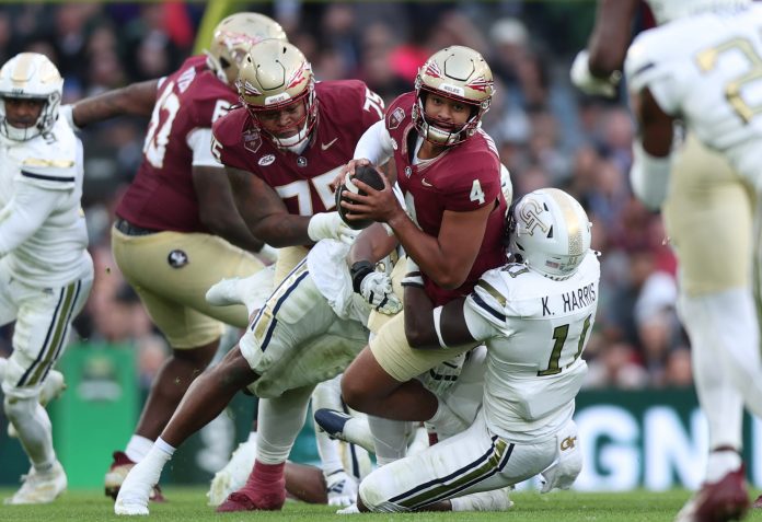 In his return to the ACC, Florida State's DJ Uiagalelei turned in an underwhelming performance in a loss to Georgia Tech.