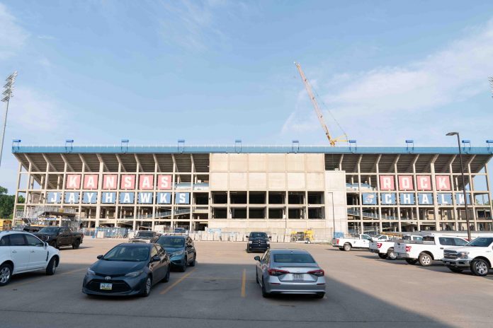 EA Sports College Football 25 recently made updates, including the renovations to the Kansas Jayhawks stadium.