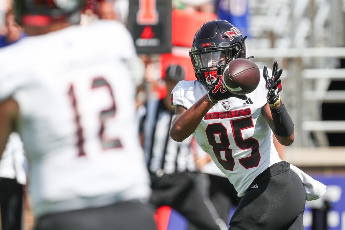 Northern Illinois Huskies WR Trayvon Rudolph (85) is one of the team's top 10 returning players in 2024.