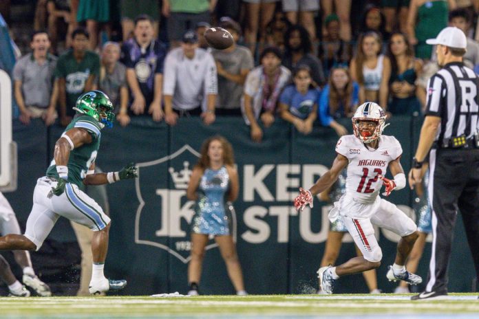 WR Jamaal Pritchett (12) is among the top 10 returning players for the South Alabama Jaguars in 2024.