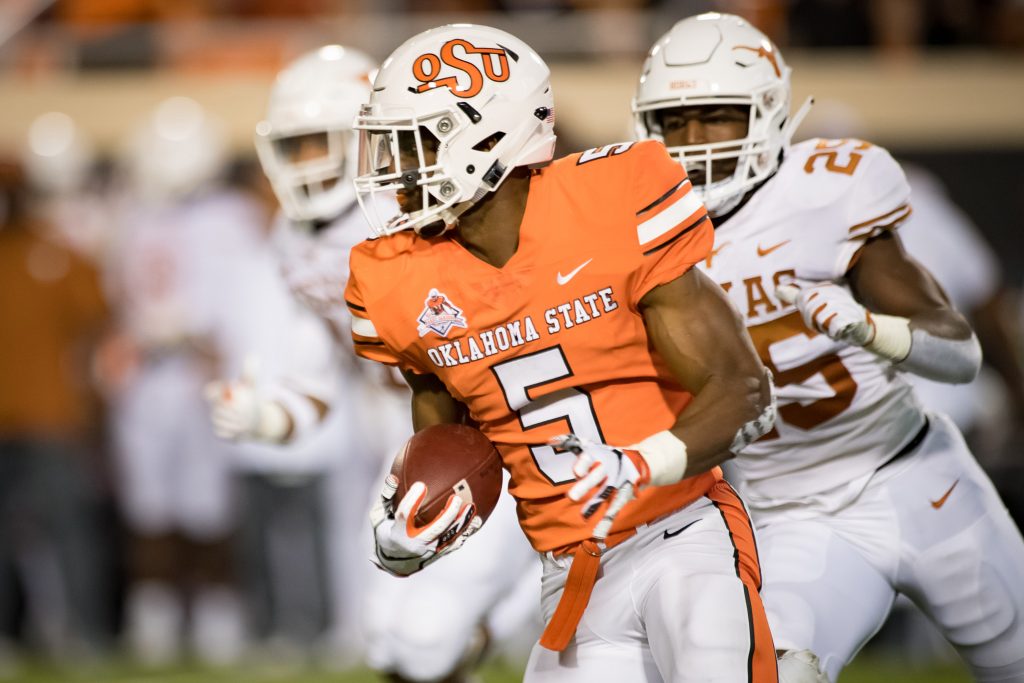 Where did Justice Hill study? Baltimore running back played the lead role in Stillwater