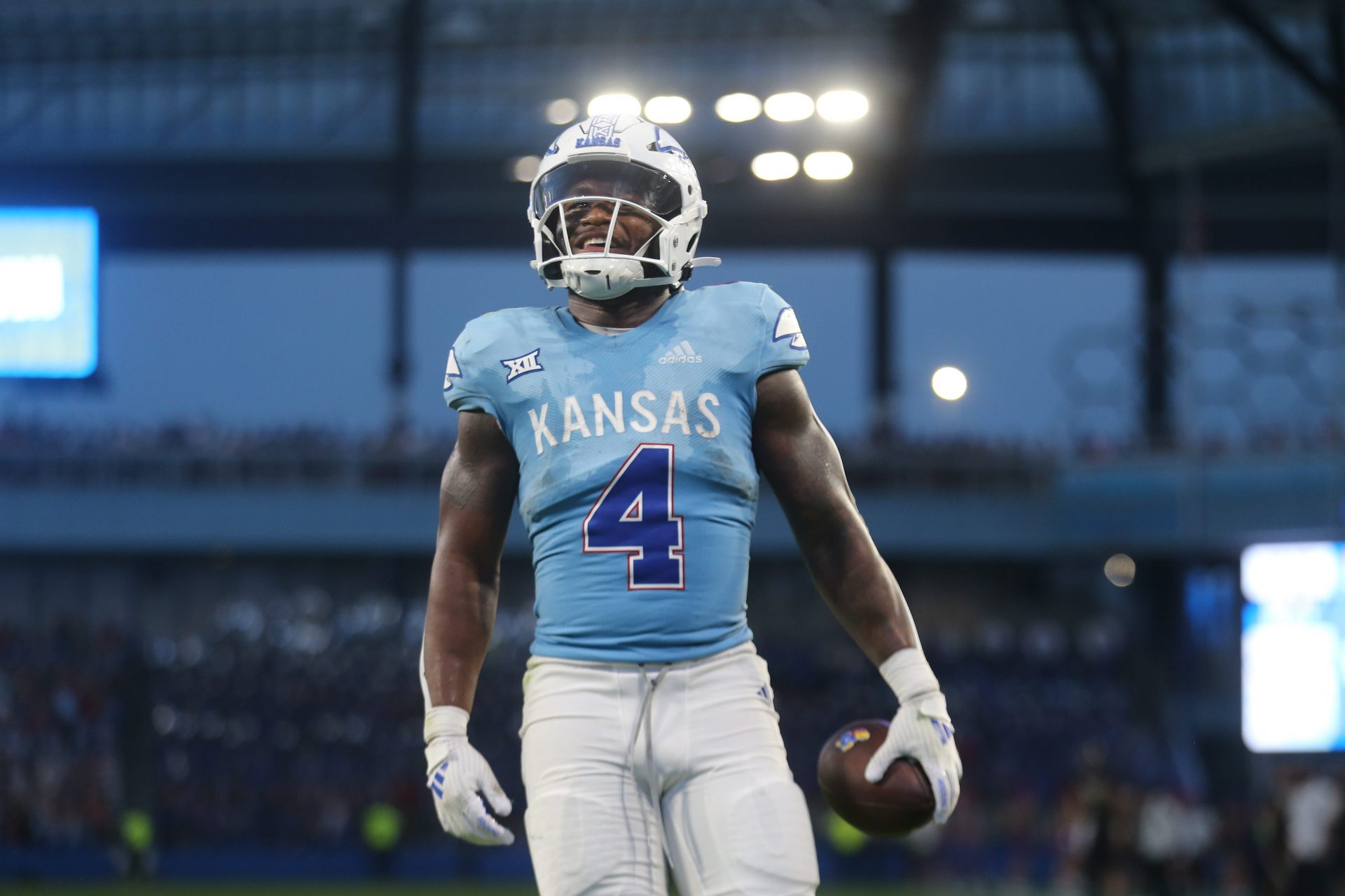 Kansas RB Devin Neal is the Local Star Growing Lawrence On and Off the Field