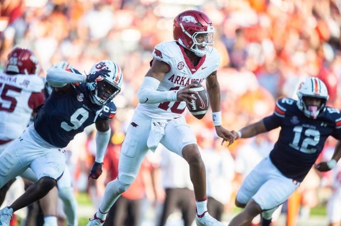 The Southwest Classic is back as the Razorbacks and Aggies clash in Arlington. Find out who comes out on top in our Arkansas vs. Texas A&M Week 5 prediction.