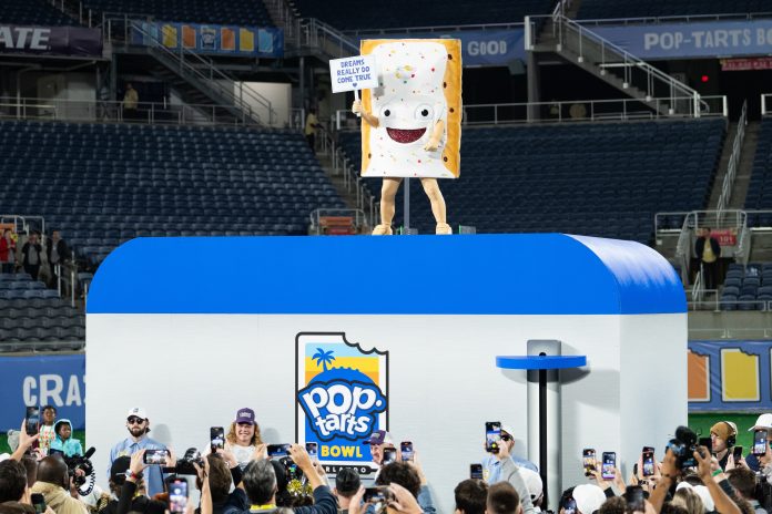 Pop Tart mascot signals the end of the celebration after the game at Camping World Stadium. How will the ACC bowl tie-ins affect this game?