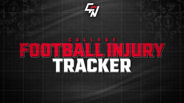 Find every college football injury College Football Network's exclusive injury tracker, looking at the statuses of every player for all 134 FBS teams.