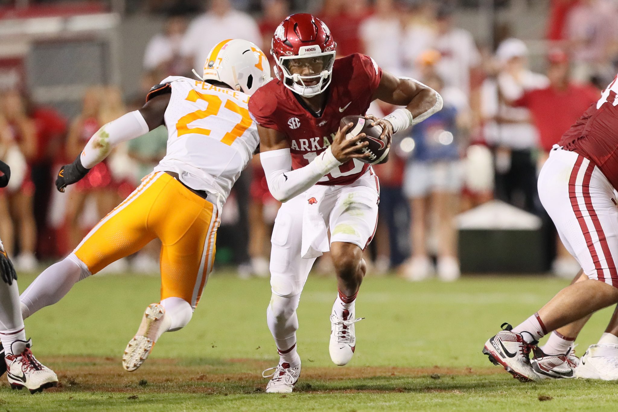 Arkansas vs. Mississippi State Prediction Taylen Green Powers to Victory