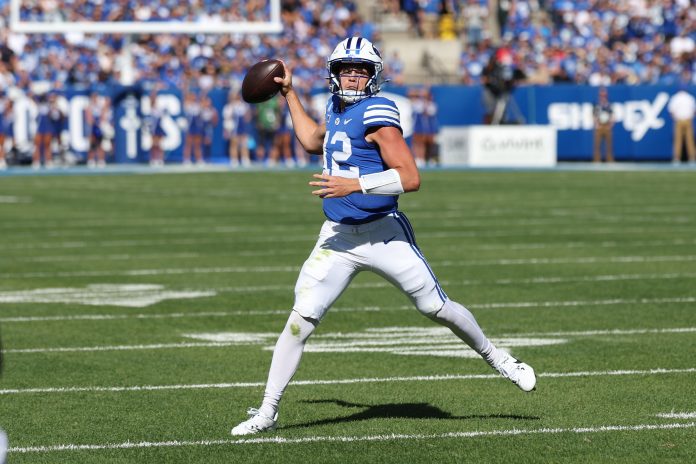 The marquee Friday matchup features the Cougars and Cowboys facing off in Provo, and our Oklahoma State vs. BYU prediction breaks down who might come out on top.