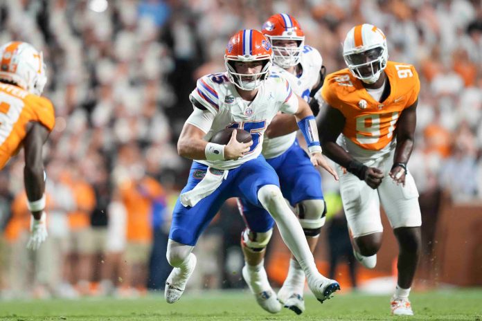 Florida QB Graham Mertz went down with a non-contact injury, sustained after throwing a touchdown pass against Tennessee. The latest updates are not good.