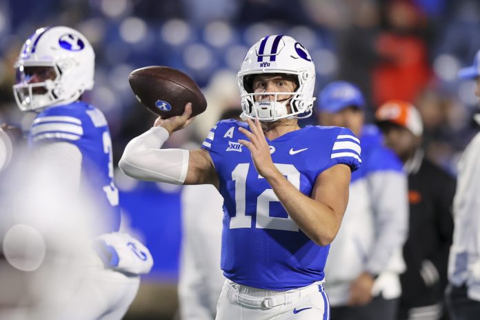 The undefeated Cougars are underdogs on the road against the struggling Knights. Find out if this matchup has an upset brewing in our BYU vs. UCF prediction.