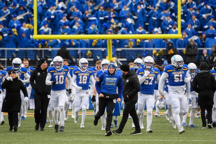 South Dakota State Jackrabbits win the game against the Villanova Wildcats by 23-12 on Saturday, Dec. 9, 2023 at Dana J. Dykhouse in Brookings.