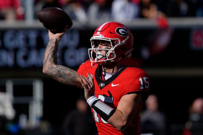 The Georgia Bulldogs are in the SEC Championship Game no matter what, but their actual playoff chances took a slight hit following a wild Week 13 in the SEC.