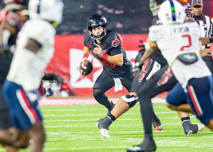 Chandler Fields was thrust into the lineup before suffering a brutal injury to his own shoulder. Daniel Beale is on in relief in the Sun Belt Championship.