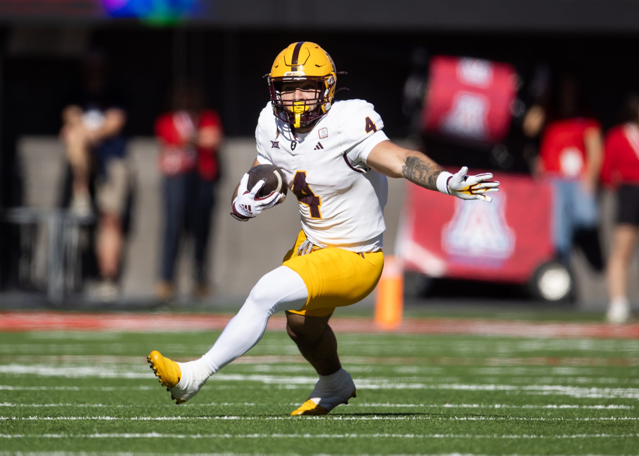 Best college football player props include cam skattebo