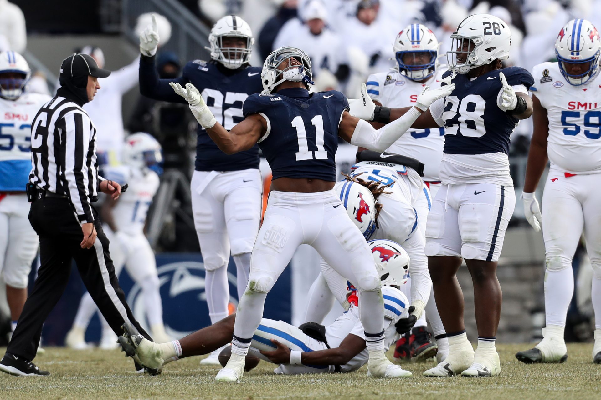 After a standout first season in the ACC, the SMU Mustangs stumbled on the road in Round 1 of the CFP, and Penn State's crowd played a factor.