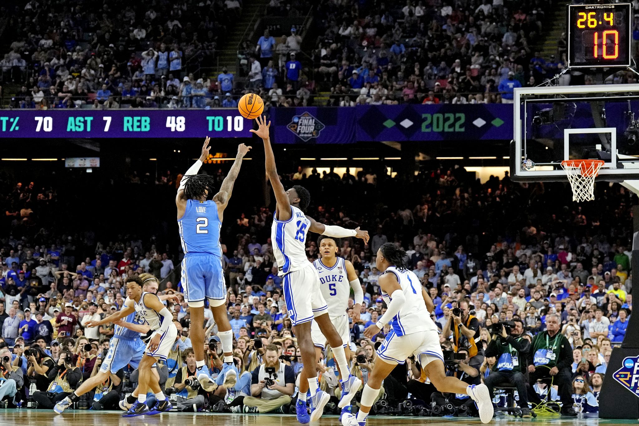 While North Carolina and Duke take the top spot there are several other high-profile college basketball rivalries across the country.