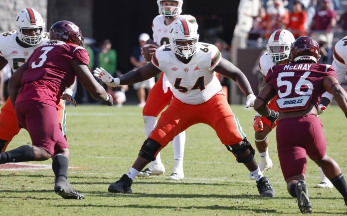 Miami Hurricanes OL Jalen Rivers has shined at Senior Bowl practices so far, showing his versatility playing center, guard, and tackle at a high level and potential boosting his 2025 NFL Draft stock.